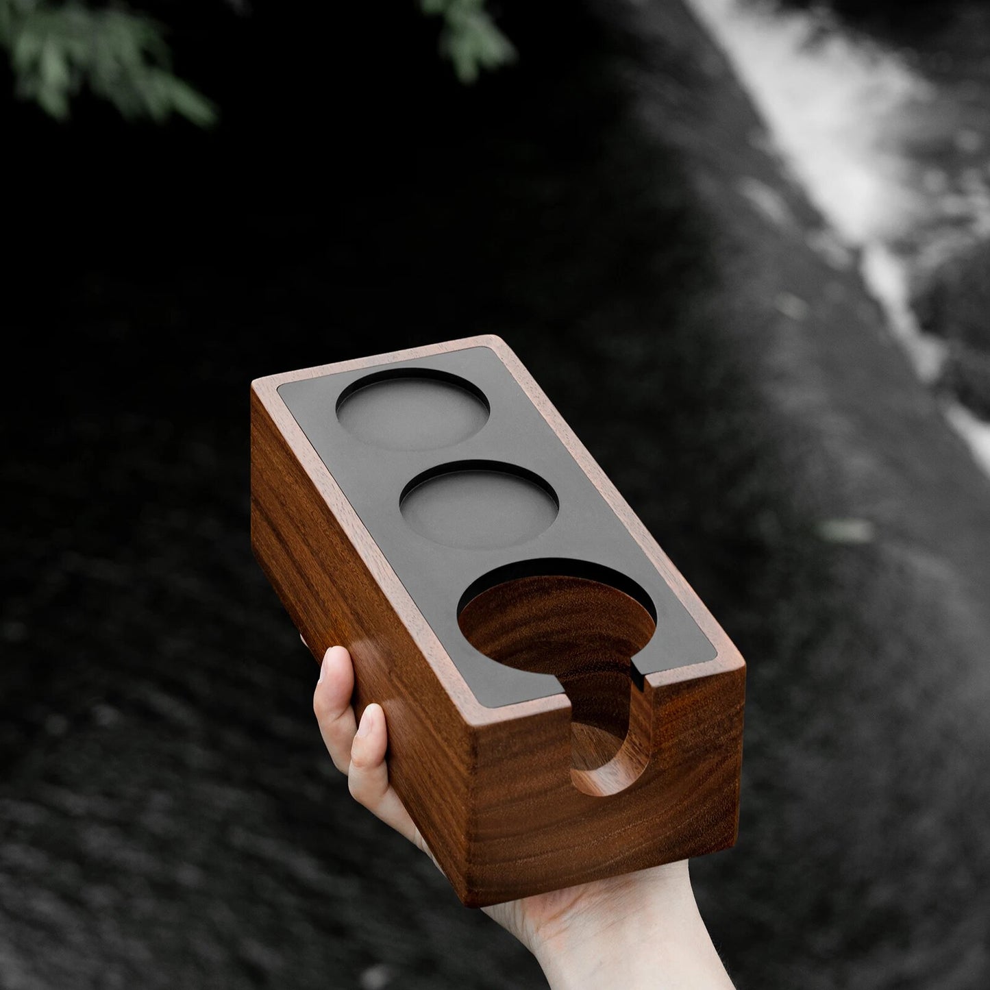 Filter Basket Espresso Puck Screen Storage Box Vintage Portafilter Holder Coffee Tamper Station Barista Tamping Tool